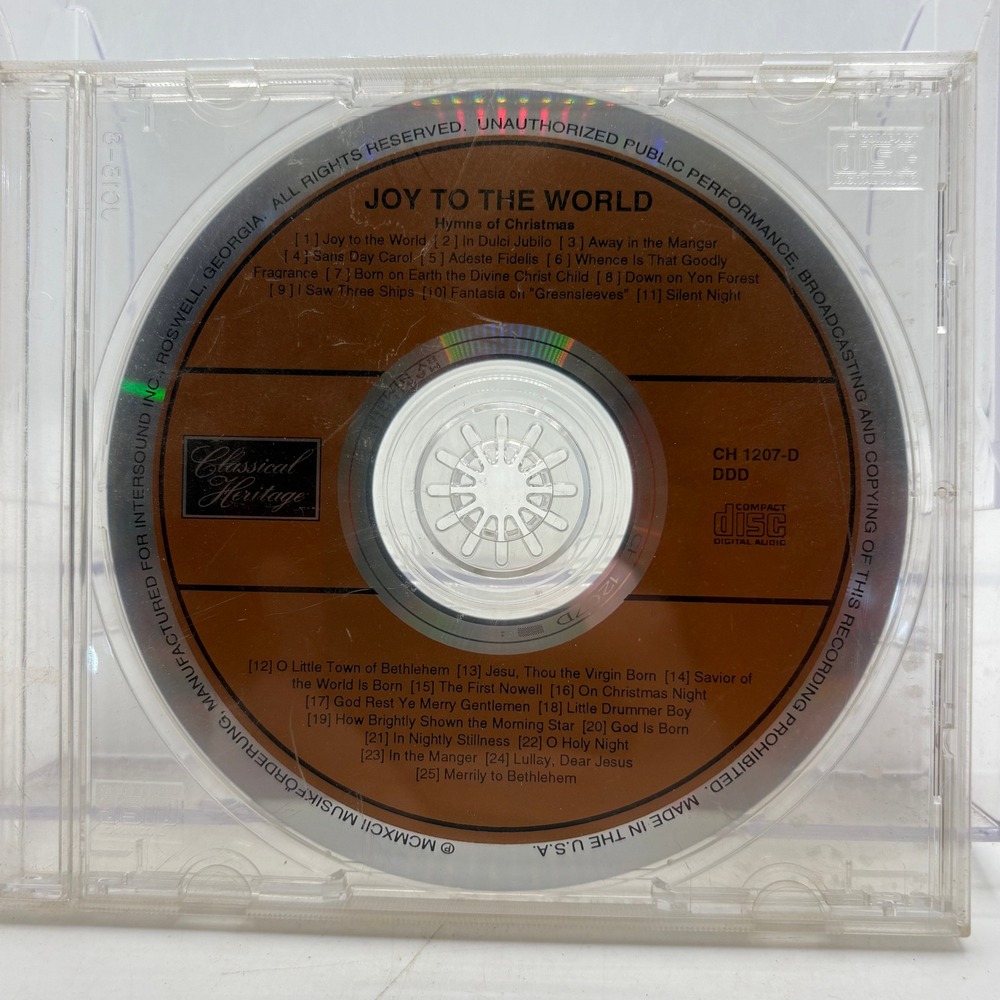 Joy To The World Hymns of Christmas Classical Heritage CD‎ CH 1207-D 1992 DDD
